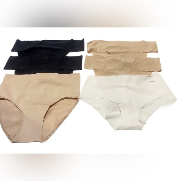 NWT Assorted high rise shorts ribbed stretch lightweight comfy underwear panty M - Picture 2 of 2